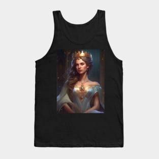 Elegant Adult Portraying Royalty with Fashion and Glamour Tank Top